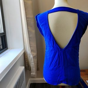 Open back tank top